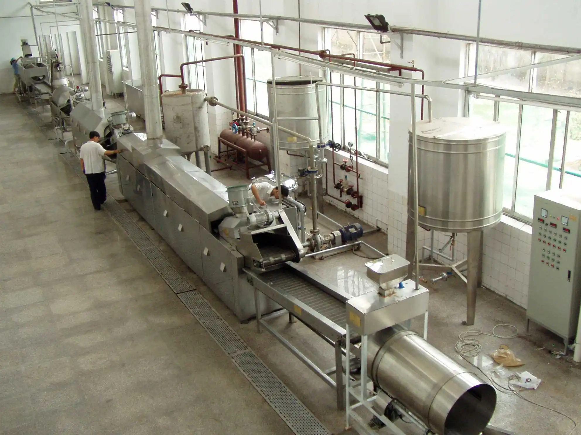Semi- automatic Fried Potato Chips Production Line / French Fries Making Machine / Frozen Fries Processing plant