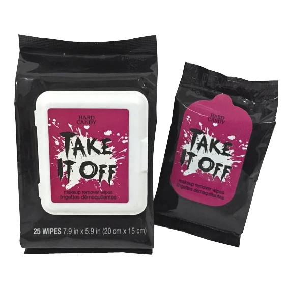 Wholesale custom logo makeup remover wet wipes cleaning face wet tissues
