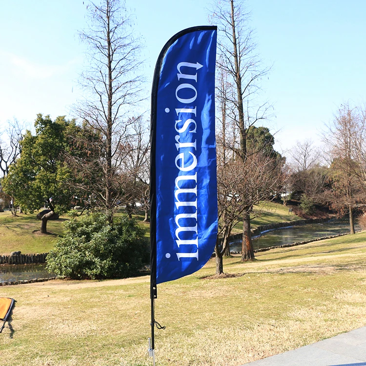 Cheap advertising wind blade flags church feather banners and custom made wing