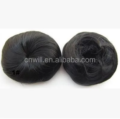 
New style clip in on elastic net hair bun Chignon Ponytail Drawstring Hairpieces 14 kinds of colors available 