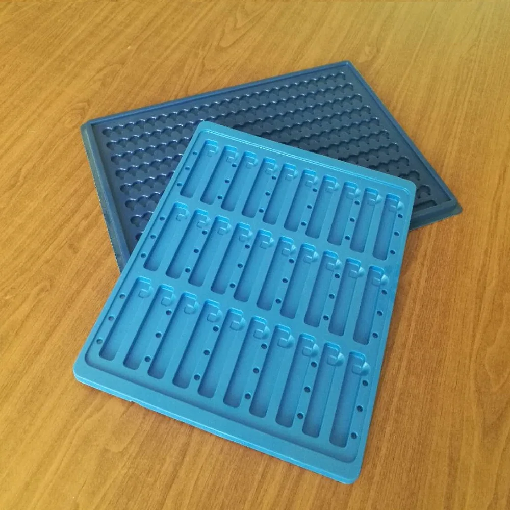 Clear Antistatic Electronic Chip Plastic Tray