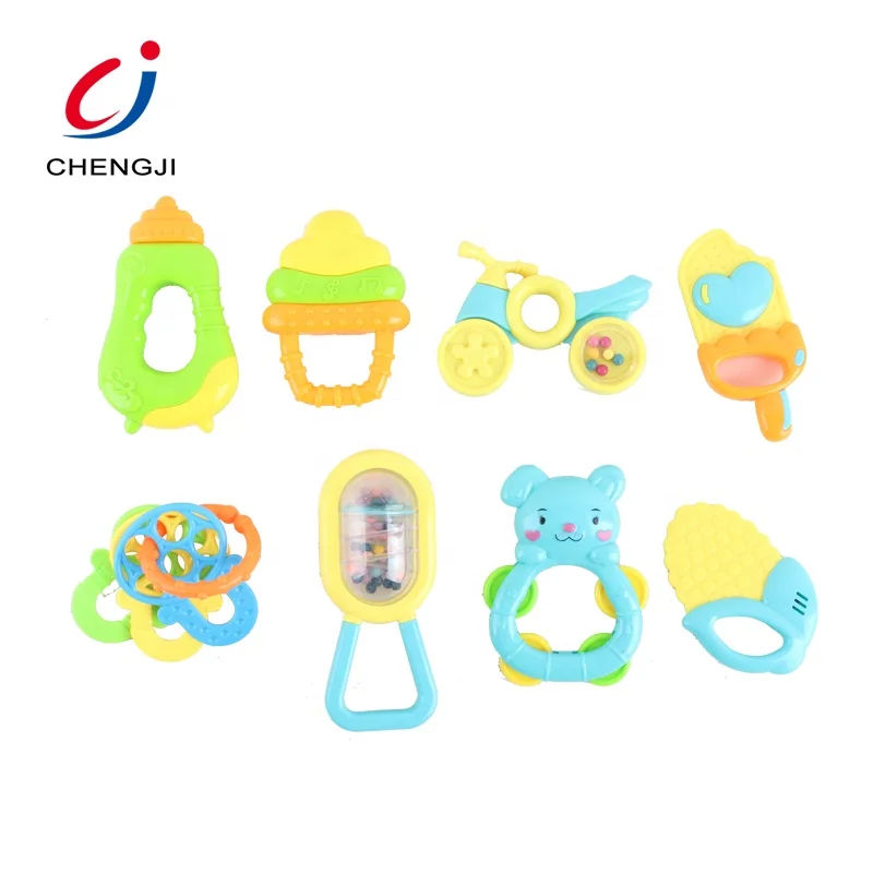 
High quality funny safety intellectual development plastic rattle baby 