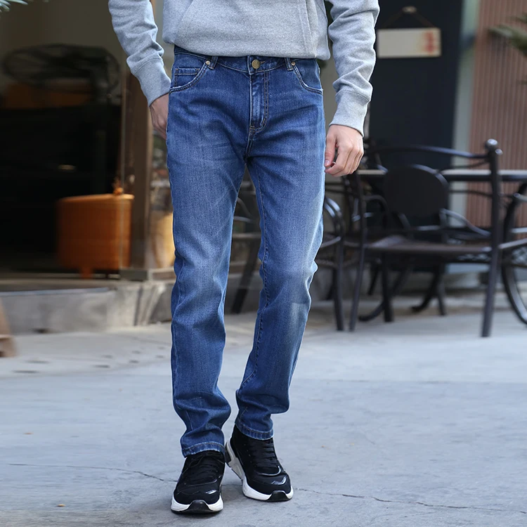 Men Stretch Denim jeans Pants Biker Trousers Original baggy Straight Leg Jeans for men Manufacturer wholesale