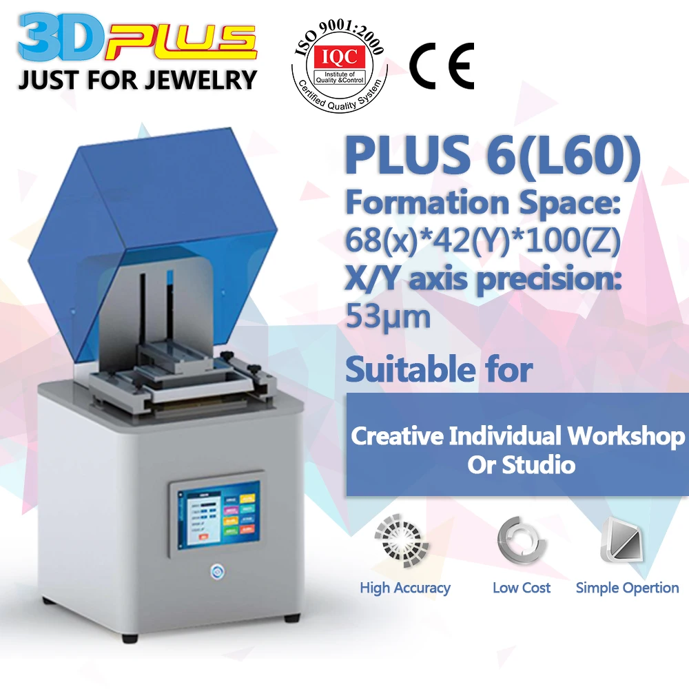 3D Plus 2018 Newest High Precision Desktop 3D Printer Suitable For Creative Jewellery Plus6