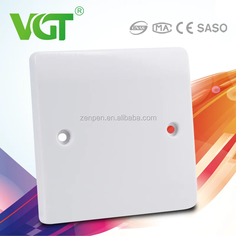 Британский стандарт 2016 новый дизайн нижней цене китай выключатели и розетки производство 3*3 Пустой Пластины