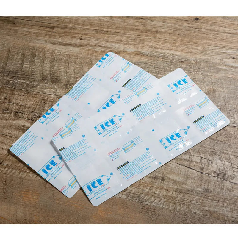 Low price guaranteed quality dehydrator ice pack sheets dry gel ice packs seafood