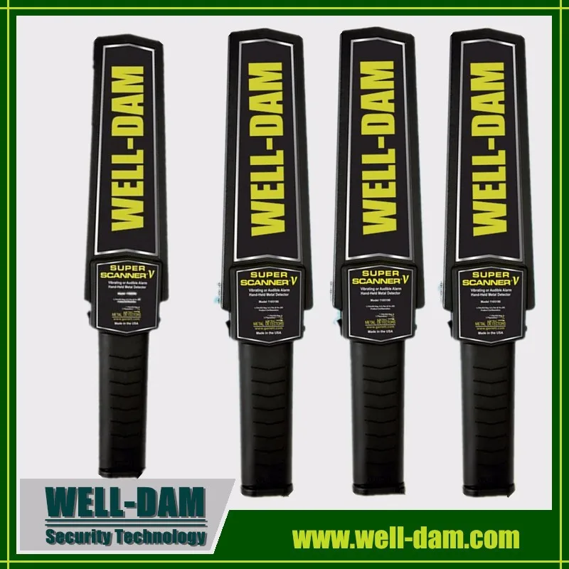 Супер сканер V Ручной металлодетектор безопасности сканера тела с батареей
