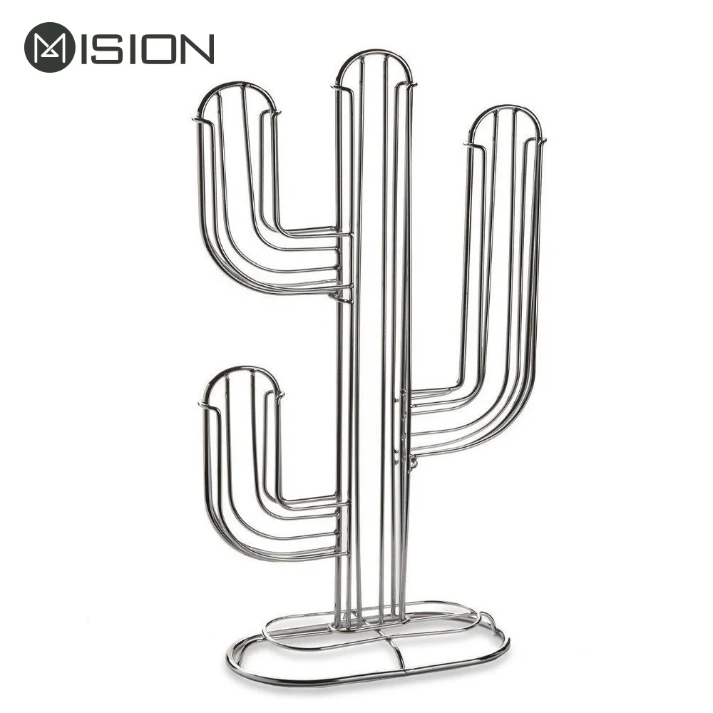 High quality gold cactus coffee capsule holder