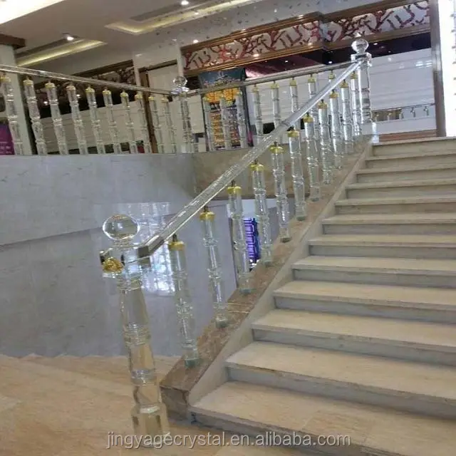 
crystal staircase railing 