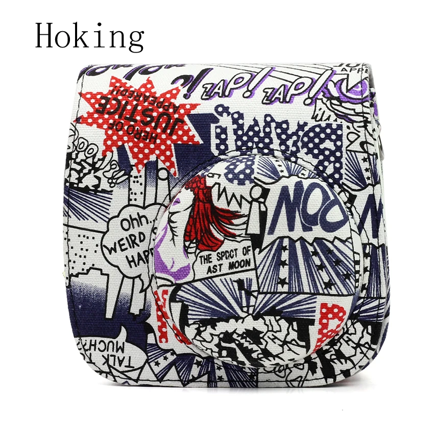 Ретро комиксов сумка для фотоаппарата для Fujifilm Instax Mini 8 мгновенная пленочная камера