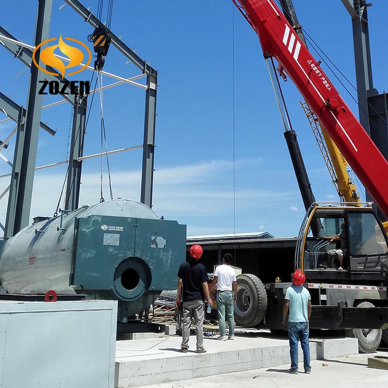 1 т/ч газовый жидкотопливный жаротрубный паровой котел для животноводческих ферм