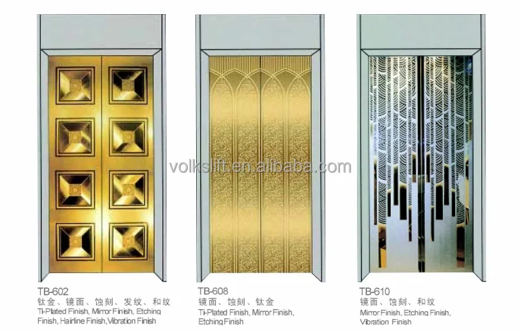 Volksliift TUV Approved Residential Passenger Elevator Sino-Germany JV Decoration Passenger Elevator