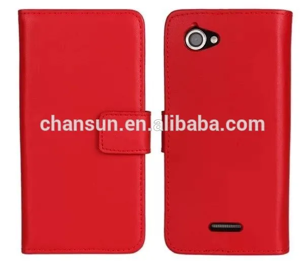 For Sony Xperia L leather flip case