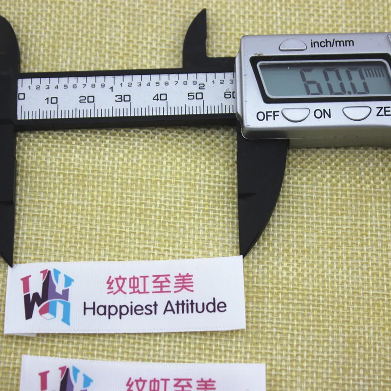 MOQ 500pcs clothing printing label for garment tags