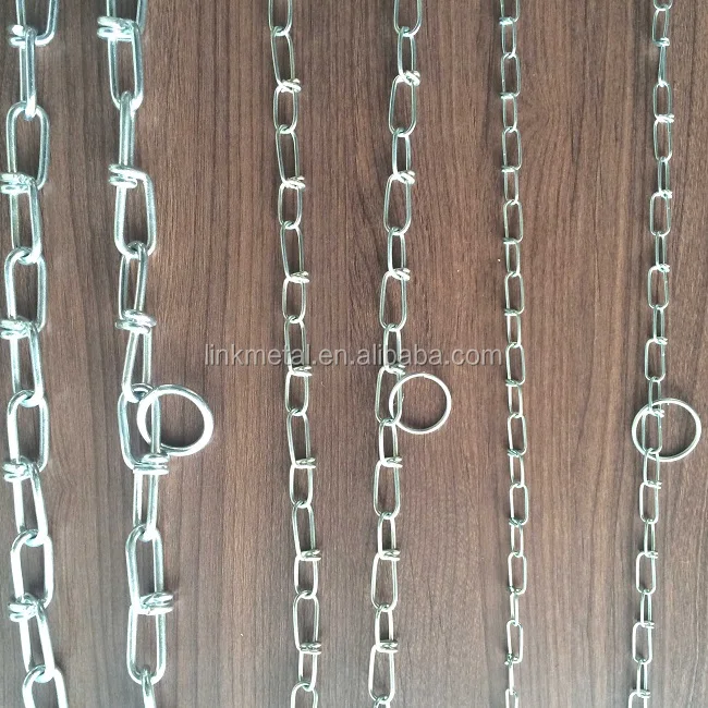 
Weldless USA standard double loop electro galvanized animal chain 