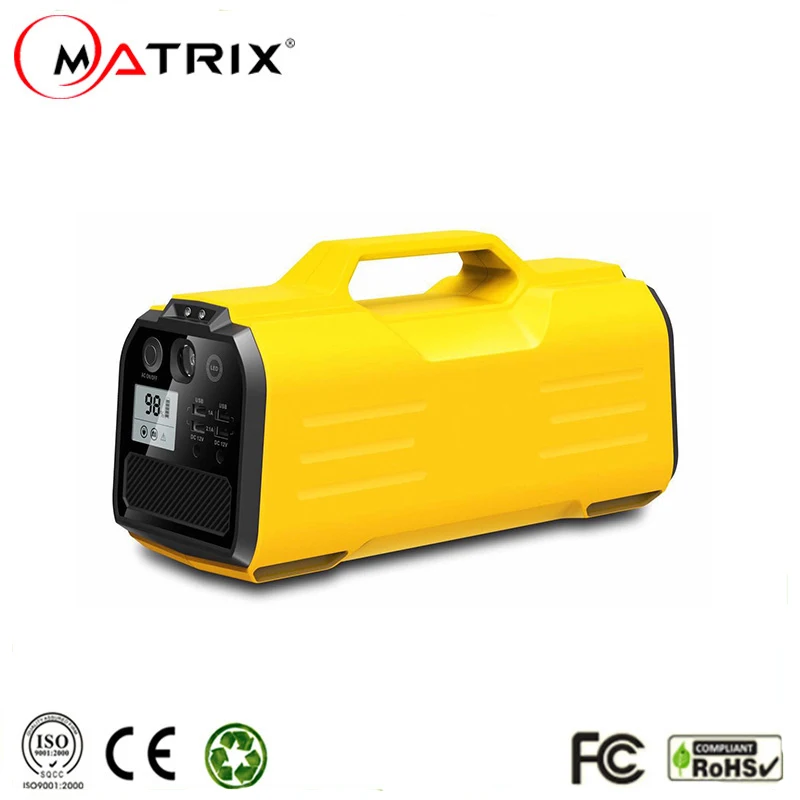 Portable UPS Solar Charge 12V 24V output 500W AC/DC Uninterrupted Power Supply Multifunction Pure Sine Wave UPS 30000mAh