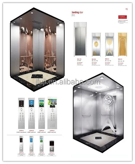 Jfuji residential building lift elevator size 4 person lift size