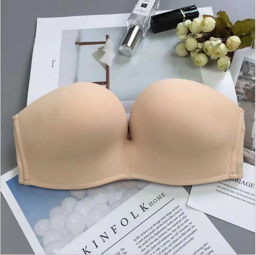 
Yiwu factory wholesale high quality pop invisible stepless bra for girls 