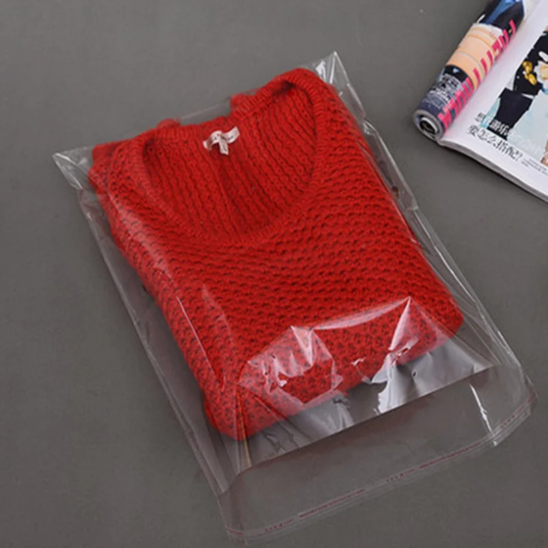 Wholesale Clear Self Seal Adhesive Cello Cellophane Resealable Plastic OPP Bag A3 A4 DL