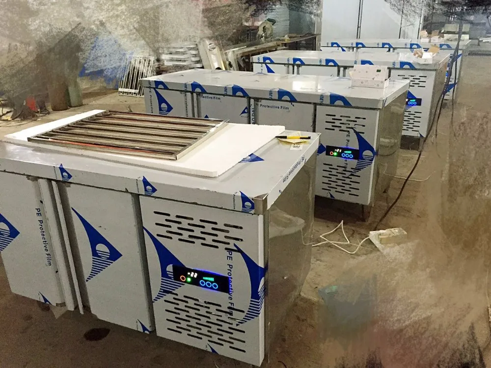 Refrigerator worktable with stainless door 0.25L 220V