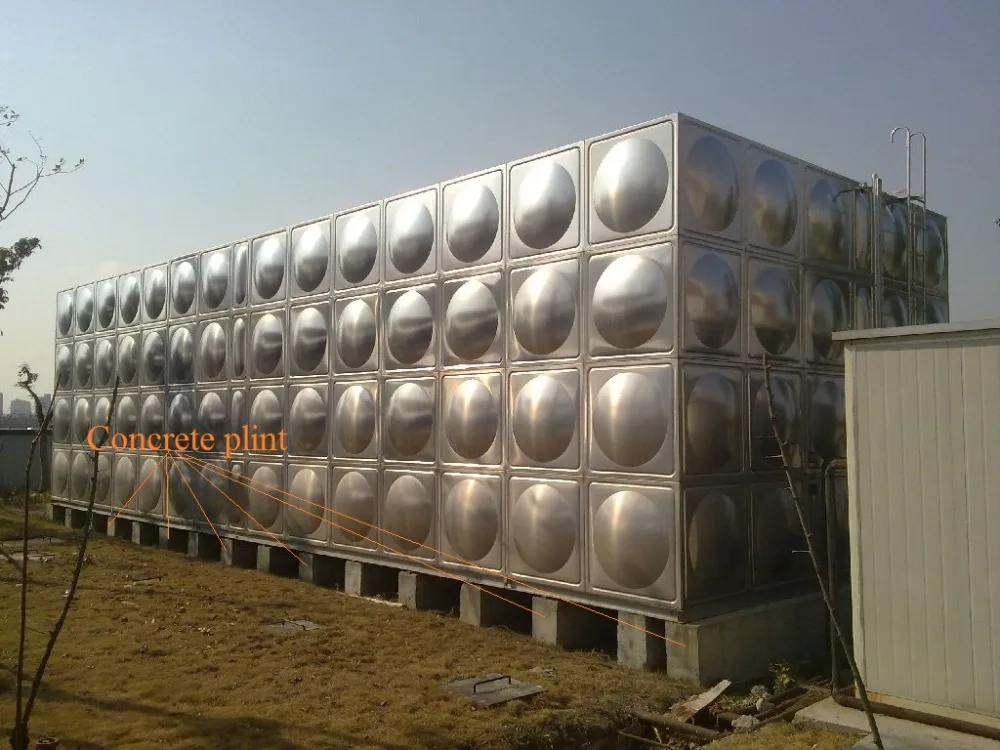 April Promotion! Standard Stainless steel 316  material pressed panels bolted assembled water tank