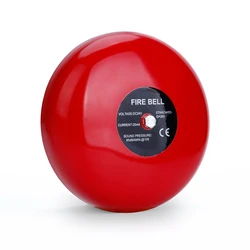 Hot Selling Weatherproof Fire Manual Safe Sound Alarm Light Red Siren Stainless Steel Fire Alarm Bell 8 Inch Electric Bell