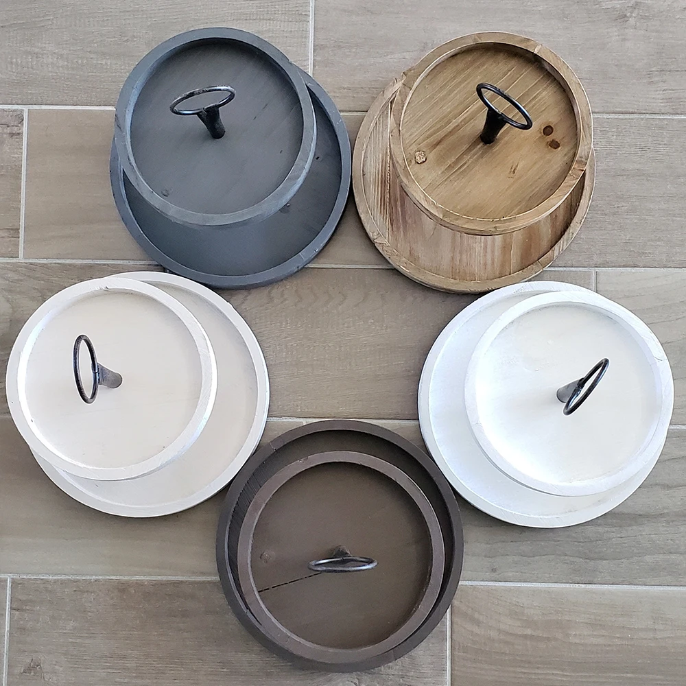 Wooden Wedding 2 Tier Cake Stand Display Tier