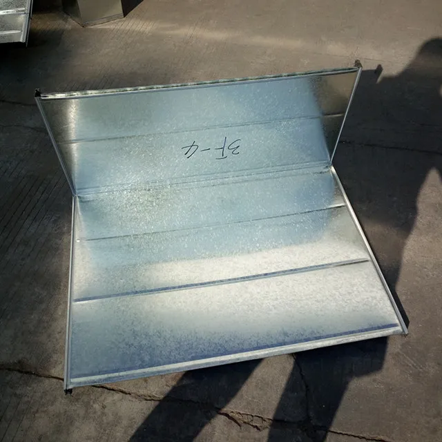 competed price galvanized steel air duct semi--finished duct