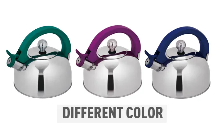 Stove Decorative Whistling Tea Kettle Cooking Polishing Stainless Steel Sustainable,whistling Kettle 1000pcs Metal 2.5L