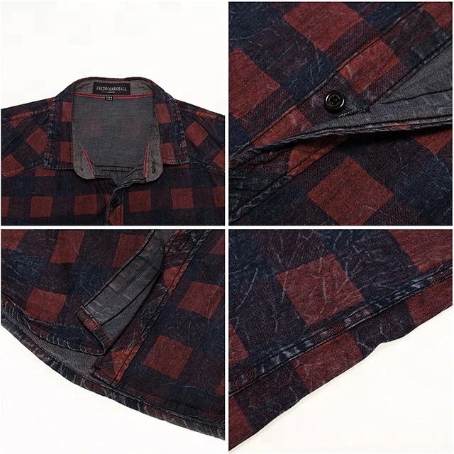 2023 New summer short sleeve men causal denim business shirt