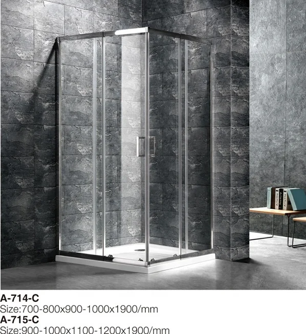 New rectangle shape dubai steam shower screen cabin price in pakistan with sliding glass