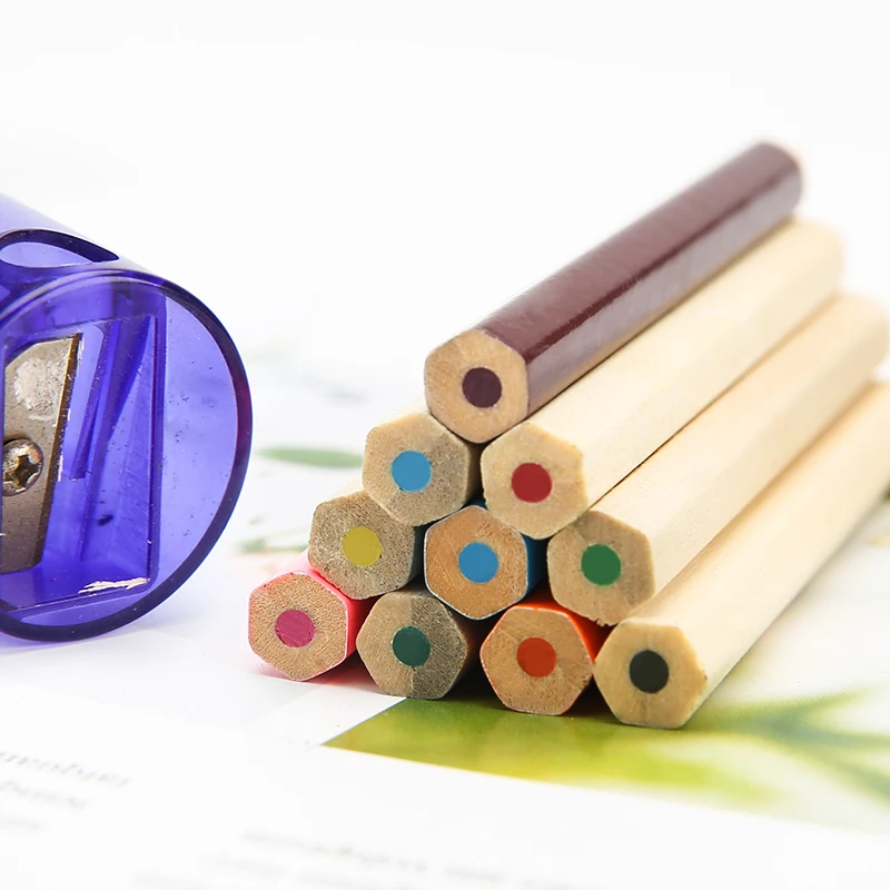 
6pcs 3.5 Inch Mini Color Pencil in Tube Colored European Standard on Safety of Toys EN71 Part 3:1994 & Part 9:2005 6 Colors 