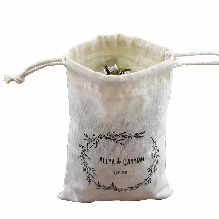 Индивидуальная многоразовая сумка из муслина на