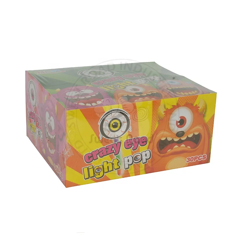 Colorful Crazy Eye Light Pop Lollipop Light Up Lollipop