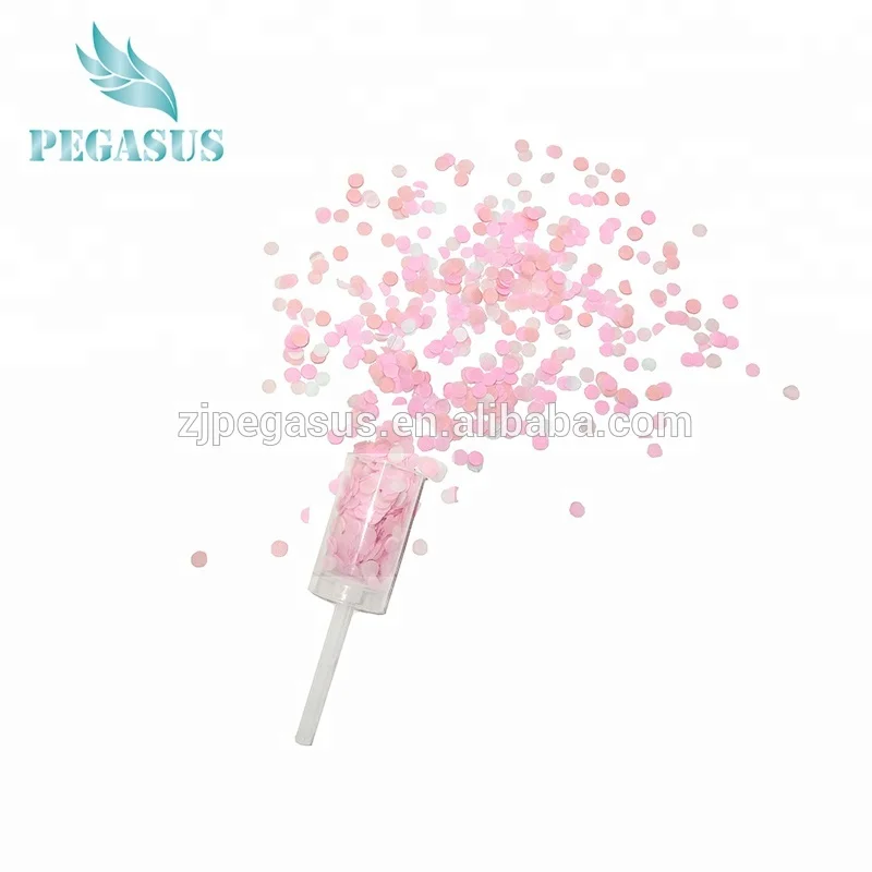 Wholesale Eco-friendly gender reveal Push Pop confetti popper Manufacturers
