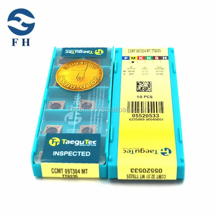 CCMT 09T304 MT TT9225 taegutec cutting tools taegutec inserts drill taegutec milling insert