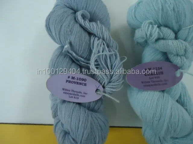 Пряжа из шелка и шерсти