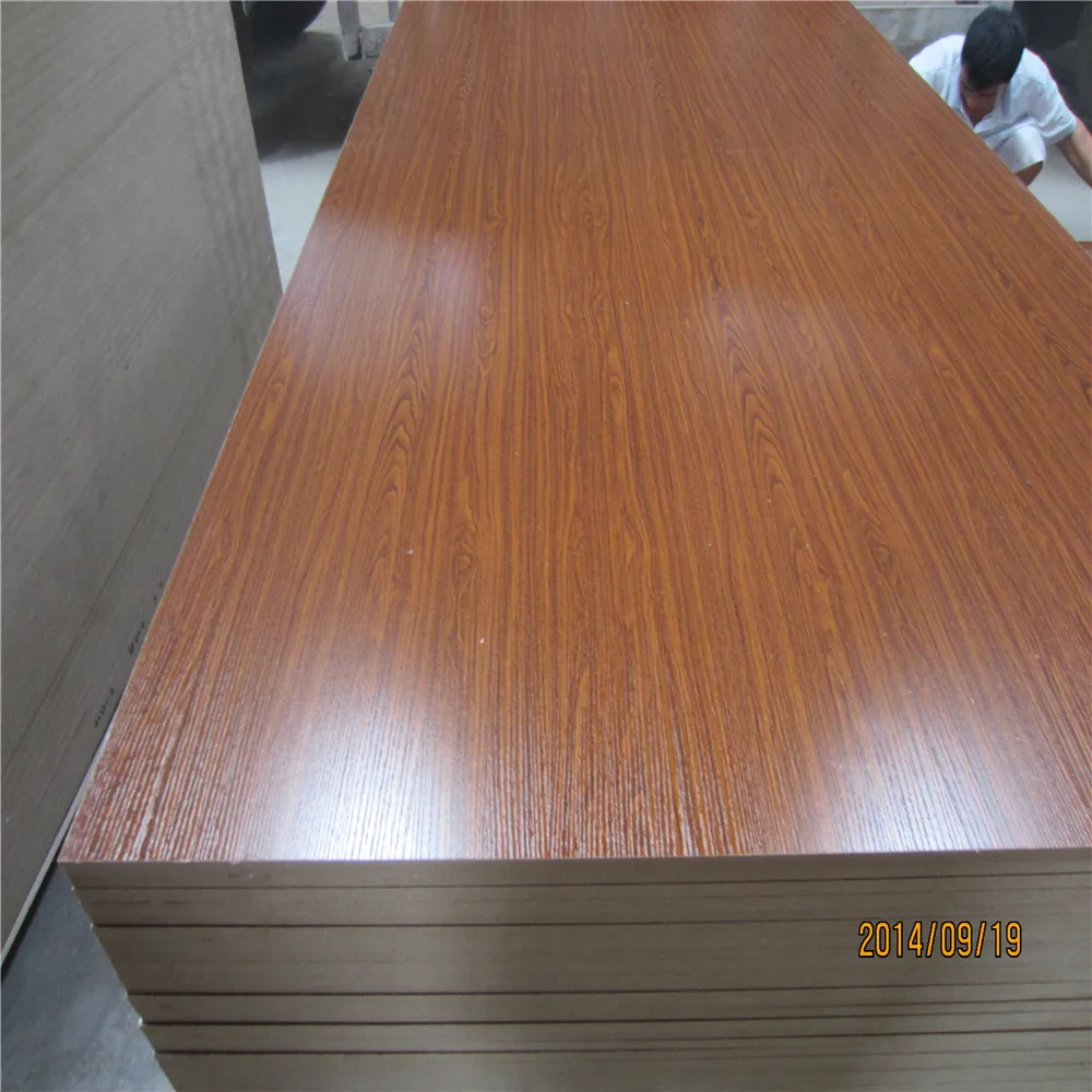 4x8 2mm to 30mm standard size melamine coated mdf board