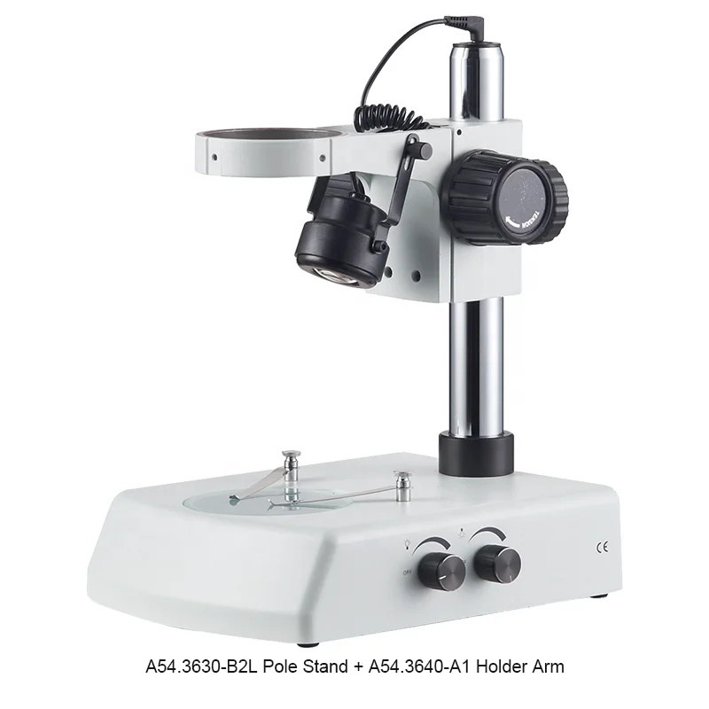 OPTO-EDU A23.3645-B2LT 0.7X - 4.5X Trinocular With Up/Bottom 3W LED Stereo Zoom Microscope