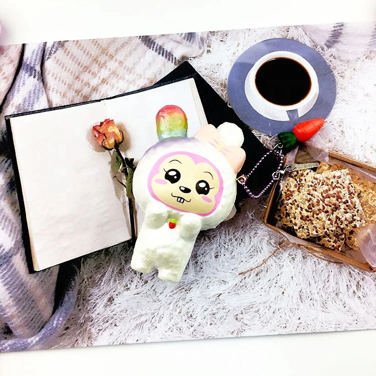 
2019 new design PU foam squishy anti stress relievers rabbit promotional gifts items for children. 