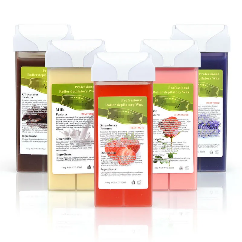 Honey Hair Removal Roll on Wax Cartridge Depilatory Wax Roller Refill Wax for Legs and Arms