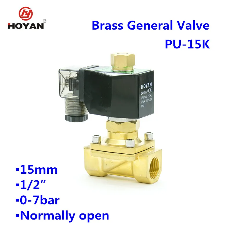 PU-15 DN15 110V 220V 12V 24V solenoid valve hydraulic
