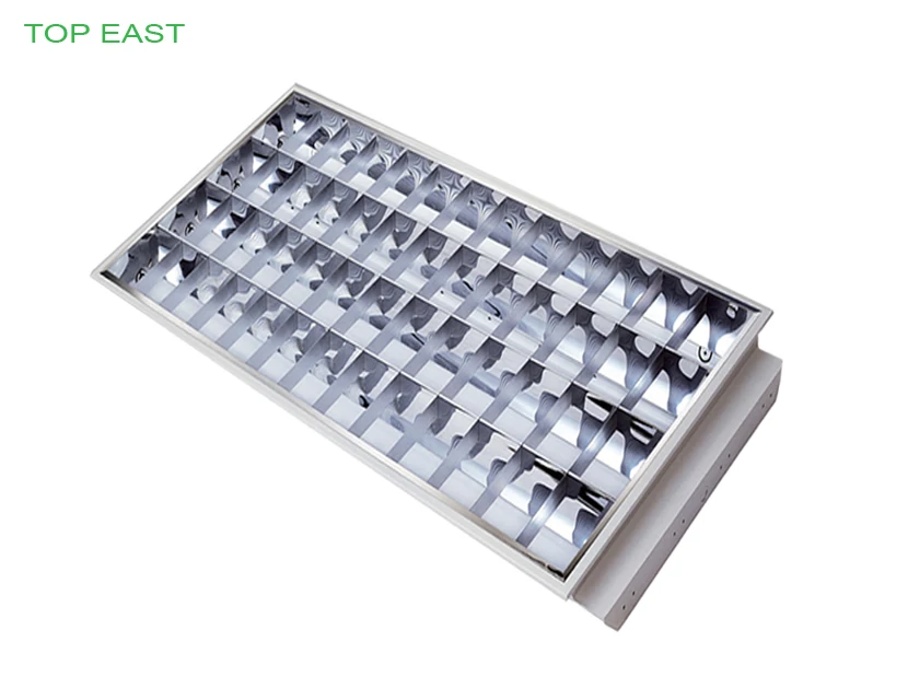 600*600 600*1200 Recessed Mounted Emergency Battery Led Light Fixture Led Ceiling Grille Light