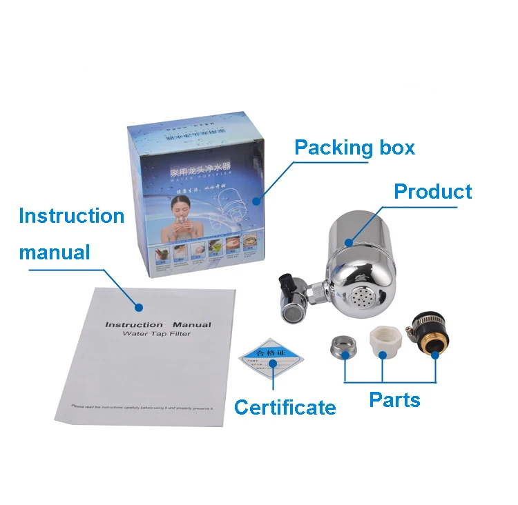 New Style Ceramic Cartridge Mounted Kitchen Bathroom Faucet Water Purifier Filter Tap