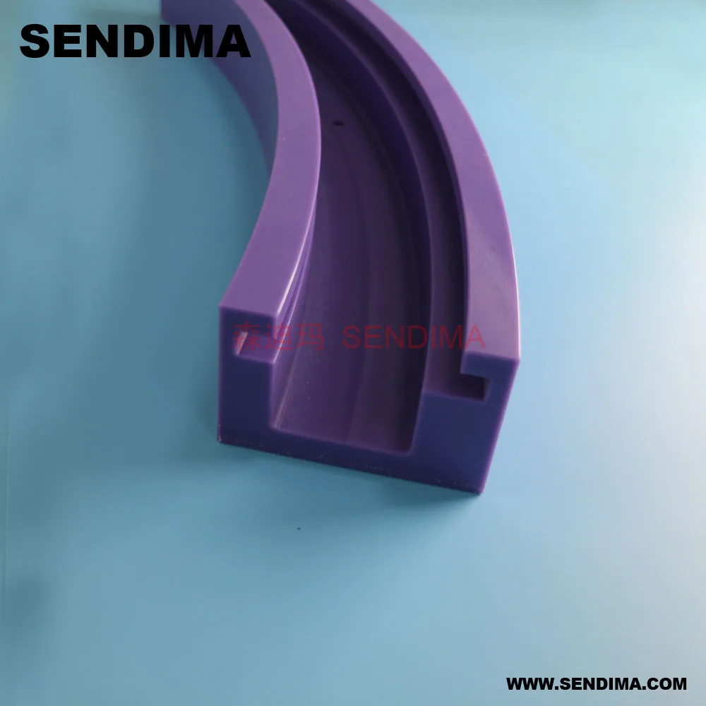 Machined Processed UHMWPE Curve Guide Track Chain conveyor rail ,Black uhmwpe curve chain guide track for conveyor industry