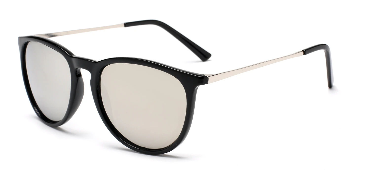 Hot Selling Custom Logo sunglasses Classical Club Style Plastic+Metal Frame Polarized Lens Eye Glasses Sun Shades