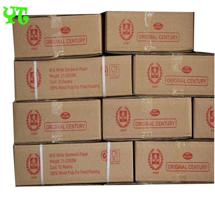 Factory direct happy christmas sandwich wrapping paper / food hamburger wrap greaseproof tissue birthday gift with best quality