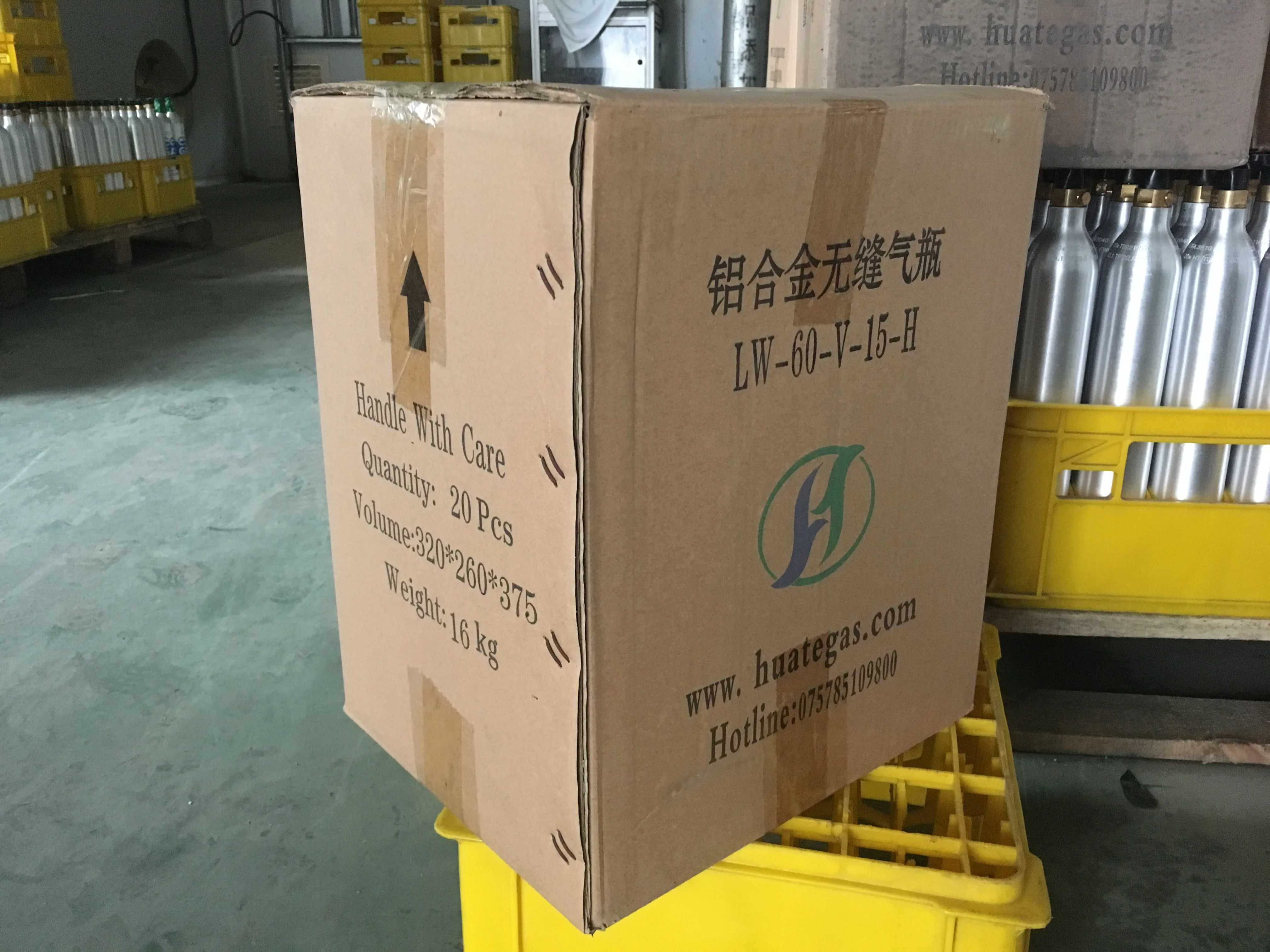 0.6L Aluminum CO2 Cylinder