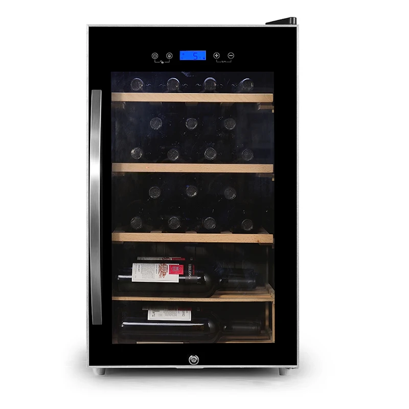 JC-75 25 bottles glass door wine fridge