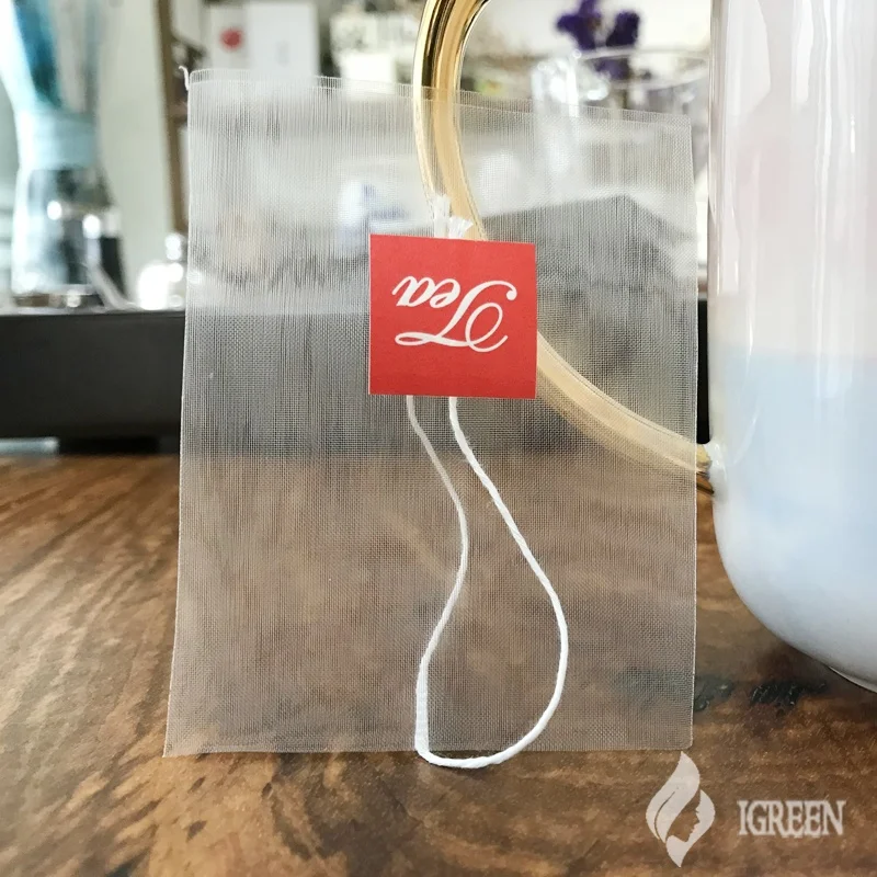 
Biodegradable Tea Bag Empty Corn fiber Pyramid Tea Bags With String For Tea Packaging 